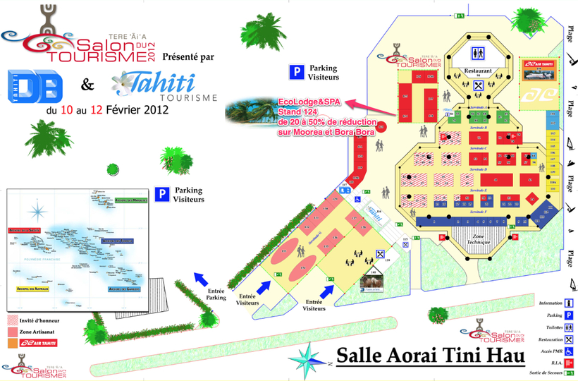 Plan du Salon du tourisme Plan du Salon du tourisme