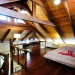 mezzanine dans le bungalow  avec lit en 160x200